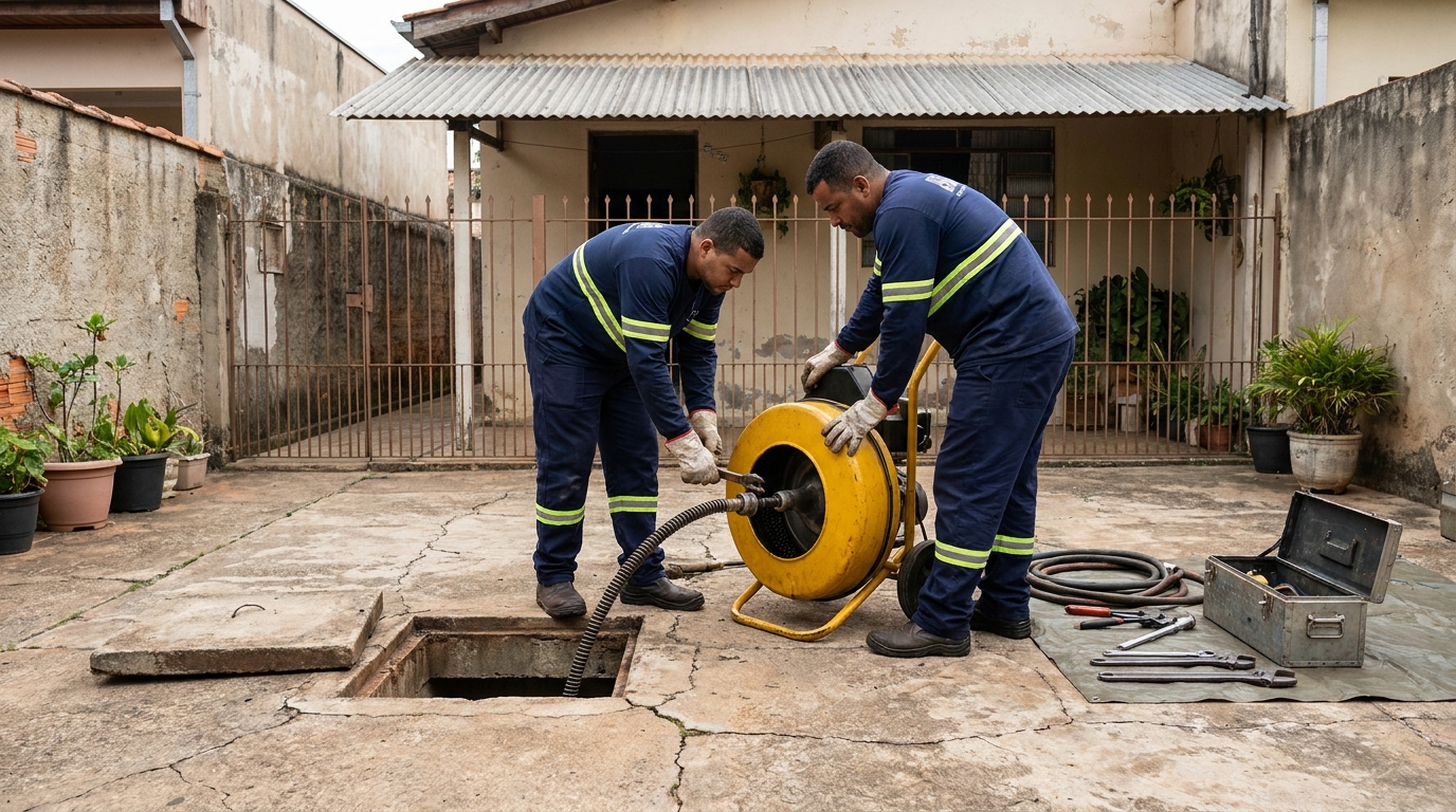 Desentupimento de esgoto em Curitiba‑PR