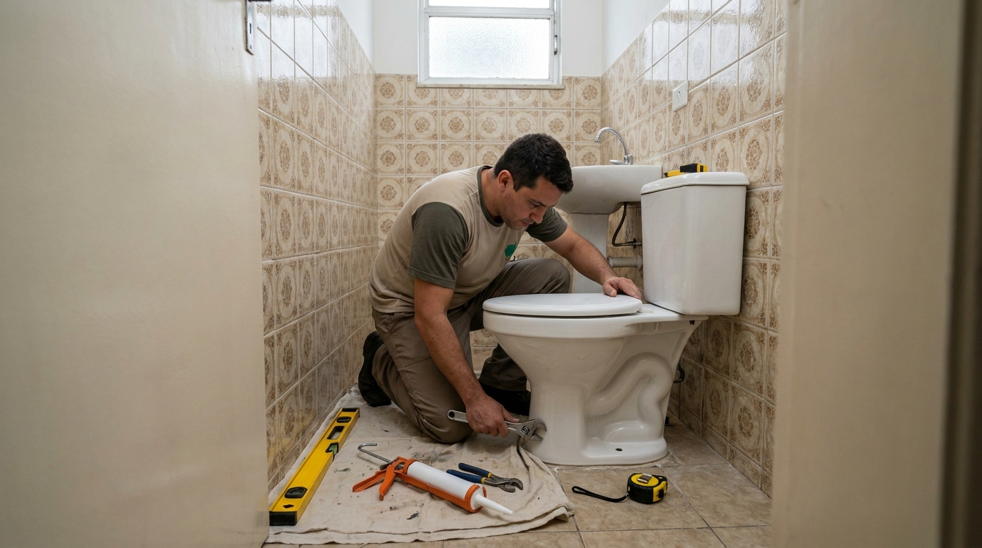 Instalação de vaso sanitário em Curitiba‑PR